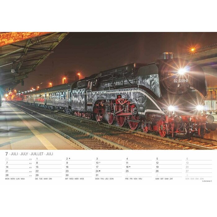 Maxi Calendrier 2025 Trains à Vapeur