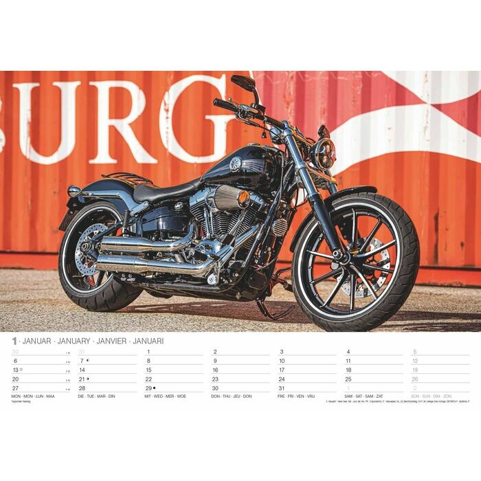 Maxi Calendrier 2025 Motos Harleys D