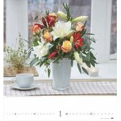 Maxi Calendrier Carré 2026 Bouquets de Fleurs