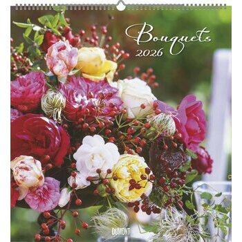 Maxi Calendrier Carré 2025 Bouquets de Fleurs