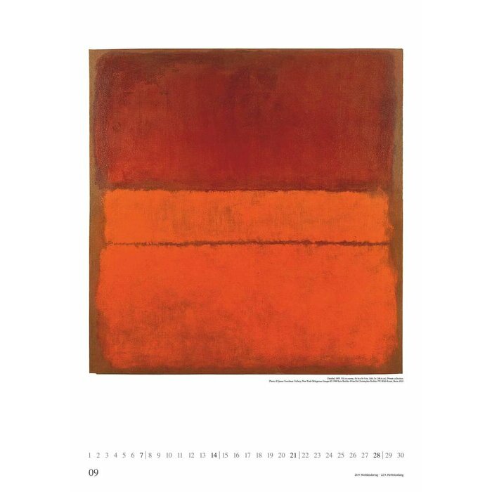 Maxi Calendrier Poster 2025 Mark Rothko