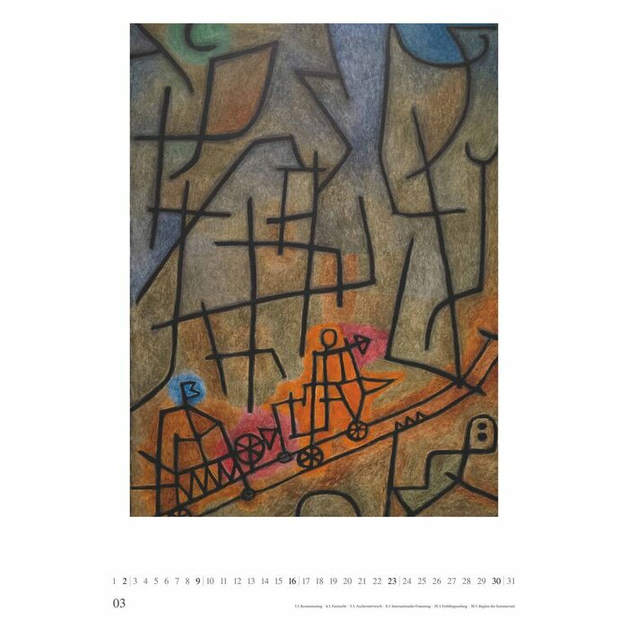 Maxi Calendrier Poster 2025 Paul Klee