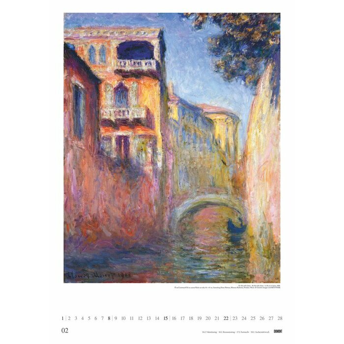 Maxi Calendrier Poster 2025 Claude Monet
