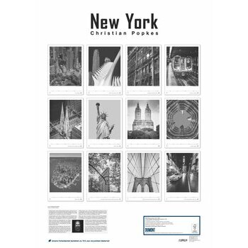 Maxi Calendrier Poster 2025 New York