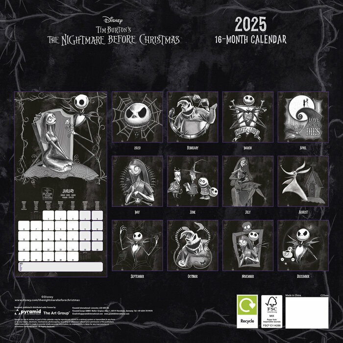 Calendrier film 2025 L'Etrange Nol de Mr Jack