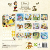 Calendrier 2025 Disney Bambi Pinocchio