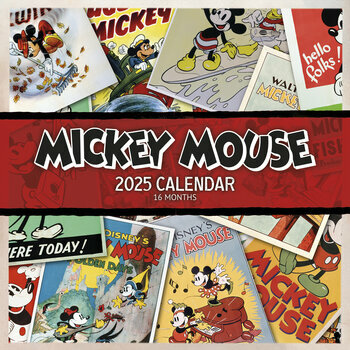 Calendrier 2025 Mickey Mouse Rétro