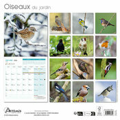  Calendrier Mural papier 2026 Moineaux Oiseaux du Jardin