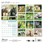 Calendrier français 2026 Le Chat et ses Amis