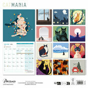 Calendrier Français 2026 Dessin Chats illustrations