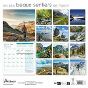 Calendrier mural 2026 Sentiers de Randonnée en France