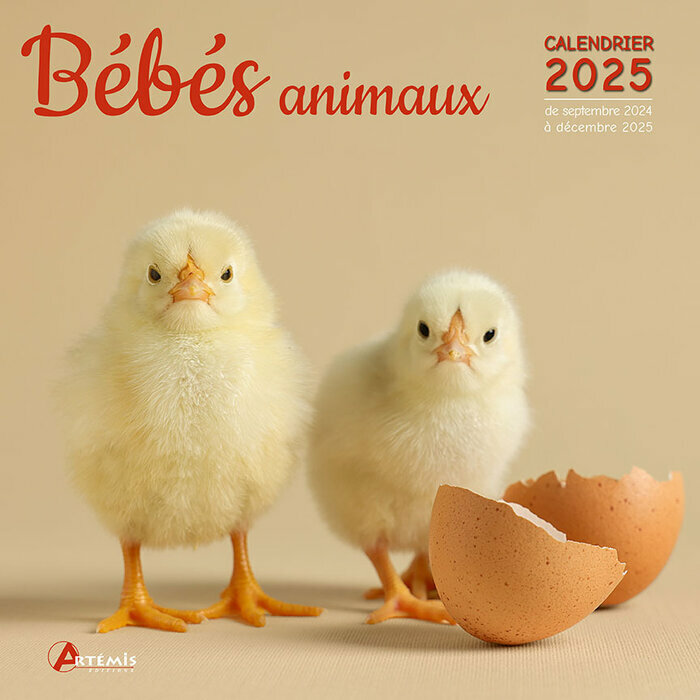 Calendrier Mural 2025 Bébés Animaux