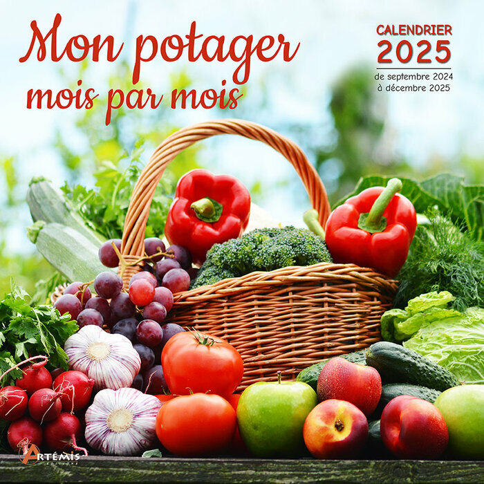 Calendrier Mural 2025 Mon Potager mois par mois