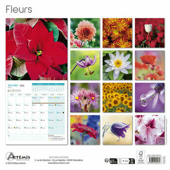 Calendrier 2026 Fleurs Nature