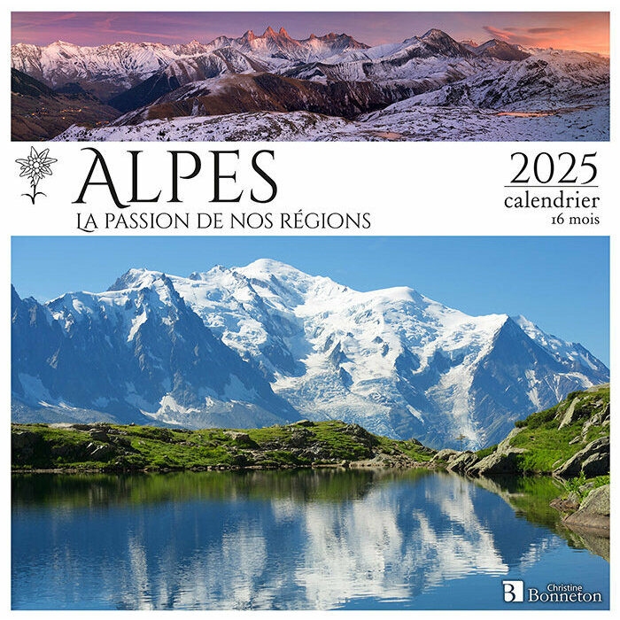 Calendrier Français 2025 Alpes Montagne