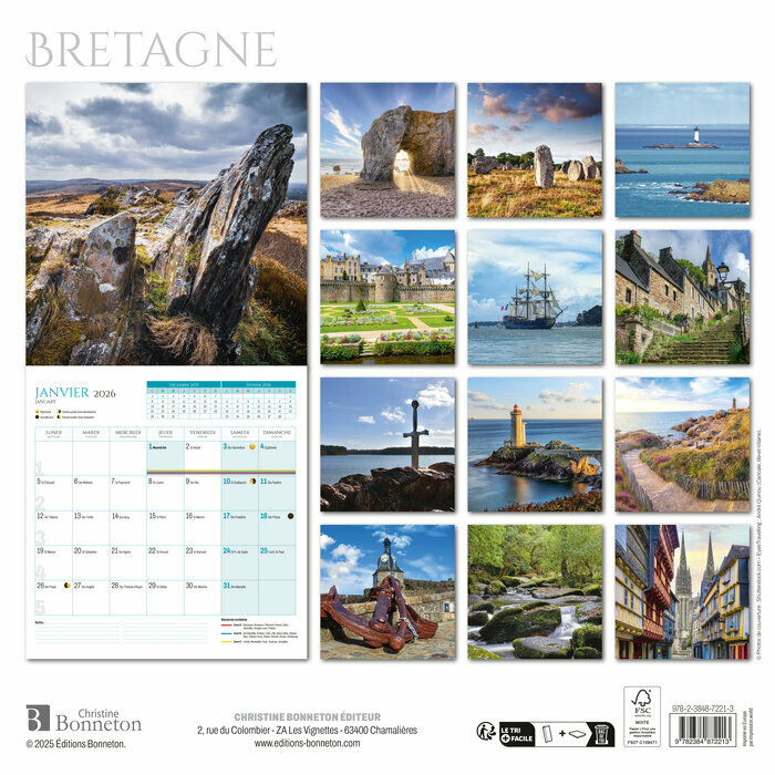 Calendrier Mural 2025 Pyrnes Montagne