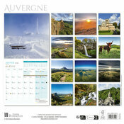 Calendrier Mural papier 2026 Auvergne