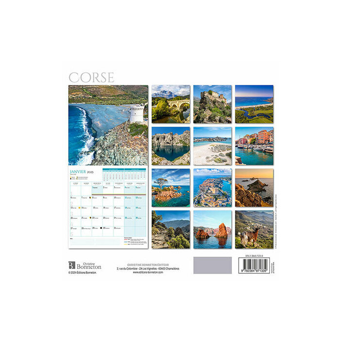 Calendrier Français 2025 Corse