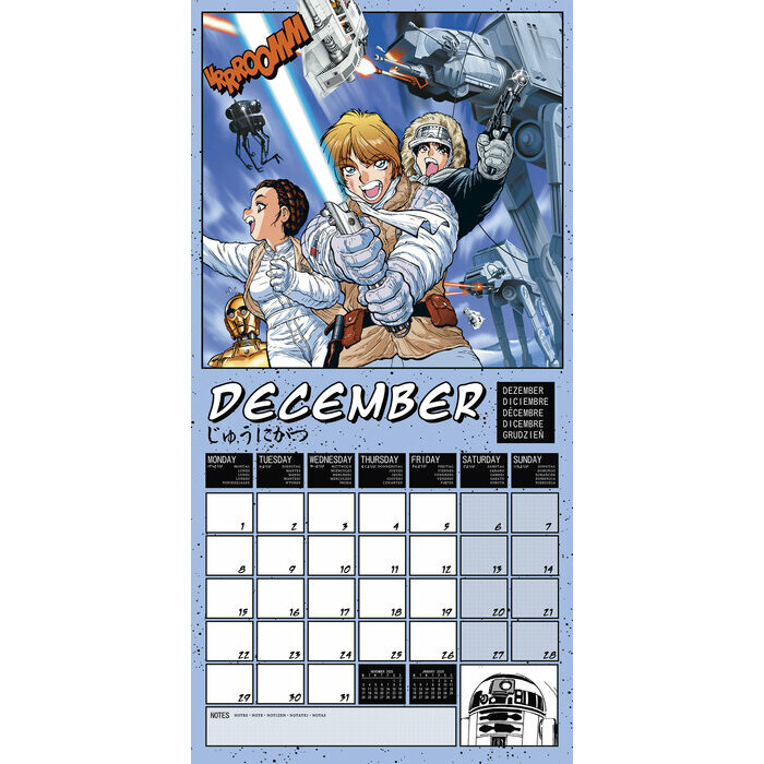 Calendrier 2025 Star Wars Manga