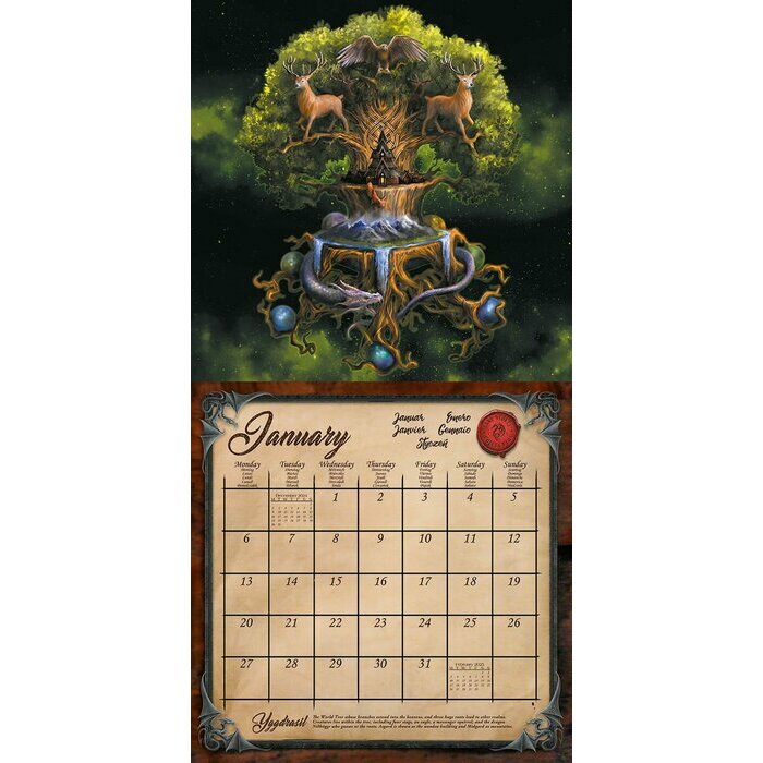 Calendrier Fantastique 2025 Anne Stokes