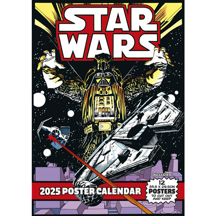Calendrier Mural A3 2025 Star Wars Classique