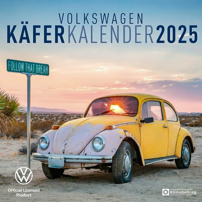 Calendrier Retro 2025 Coccinelle Volkswagen