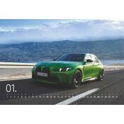 Maxi Calendrier Papier 2025 Voiture BMW 