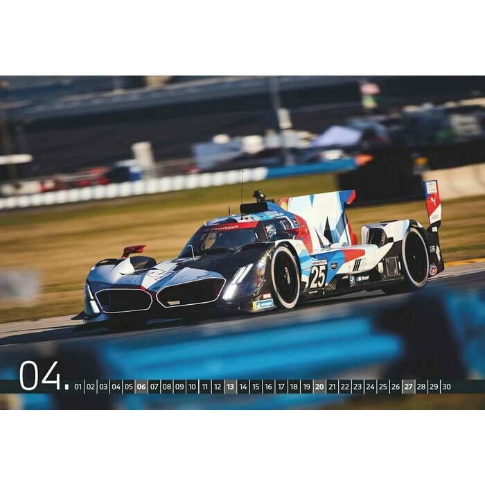 Maxi Calendrier Mural 2025 Voiture Course Automobile BMW 