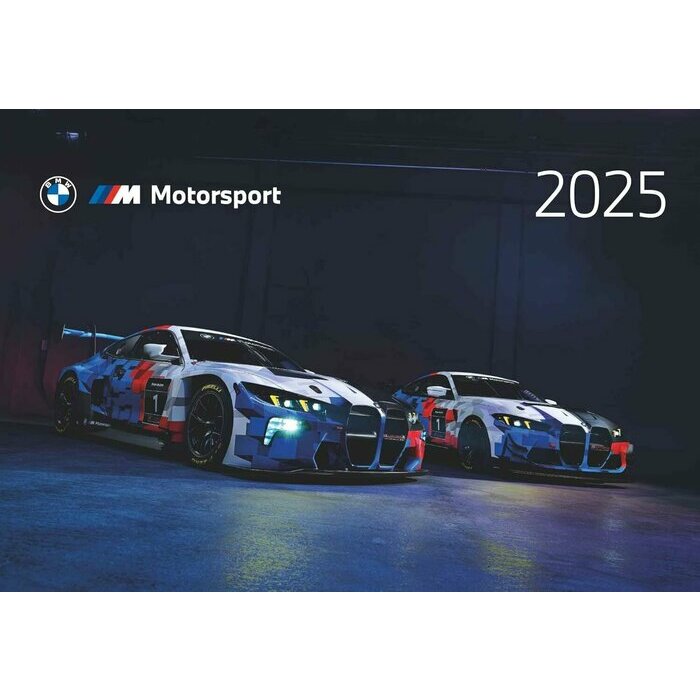 Maxi Calendrier Papier 2025 Voiture Course Automobile BMW 