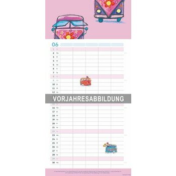 Calendrier Familial 2026 Combi Volkswagen