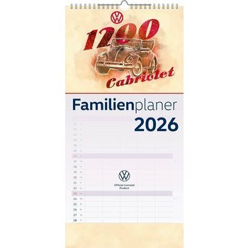 Calendrier Familial 2026 Combi Volkswagen