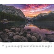 Maxi Calendrier Papier 60x50cm 2025 Montagne en Lumière