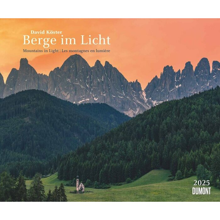 Maxi Calendrier 60x50cm 2025 Montagne en Lumière