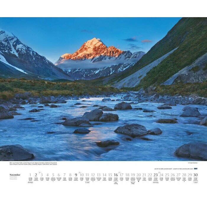 Maxi Calendrier 60x50cm 2025 Paysage en Lumire