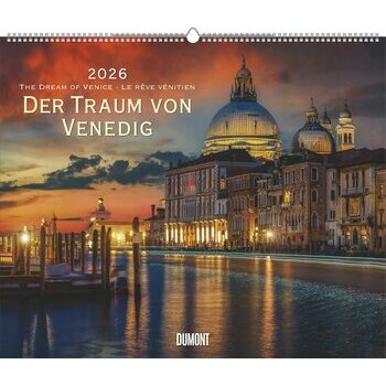 Maxi Calendrier 60x50cm 2025 Venise Le Rêve Vénitien