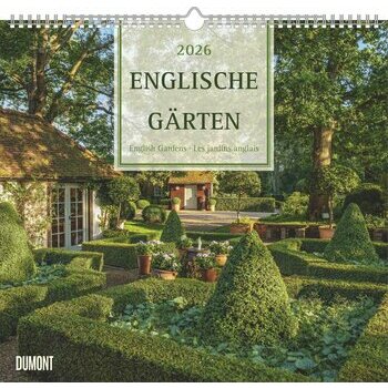 Maxi Calendrier 38x35.5cm 2025 Jardins Anglais