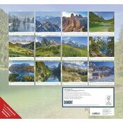 Maxi Calendrier Alpes 38x35.5cm 2026 Adorables Montagnes