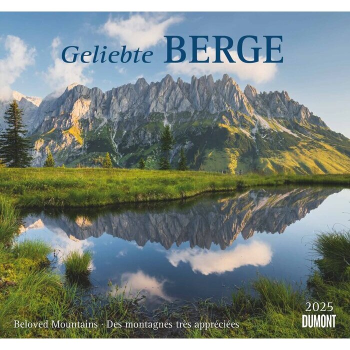 Maxi Calendrier Papier 38x35.5cm 2025 Adorables Montagnes