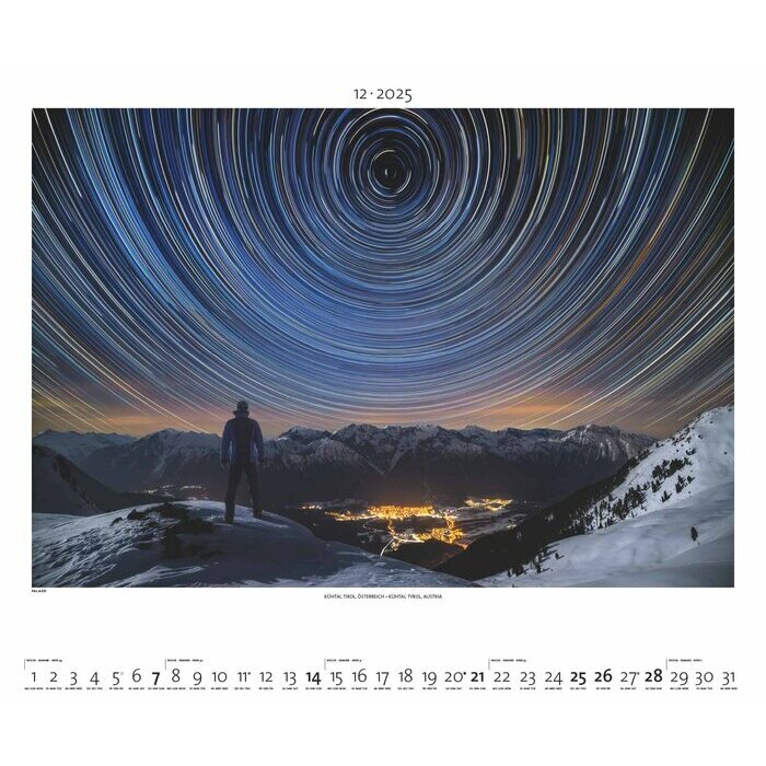 Maxi Calendrier  60x50cm 2025 Nature Extrme