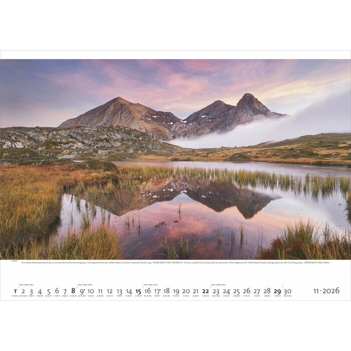 Maxi Calendrier Papier 70x50cm 2025 Alpes Fascinantes