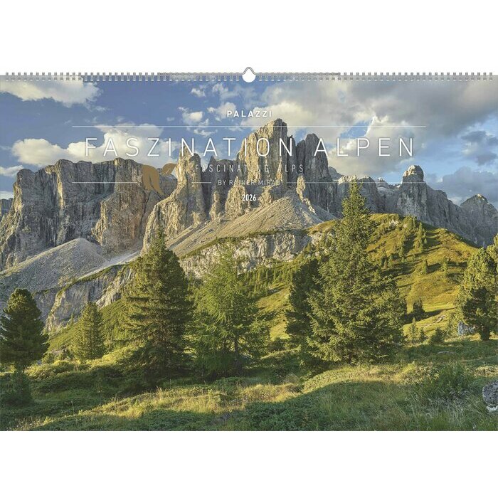 Maxi Calendrier Montagne 70x50cm 2025 Alpes Fascinantes