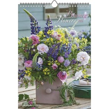 Calendrier Spirale 2025 Fleurs