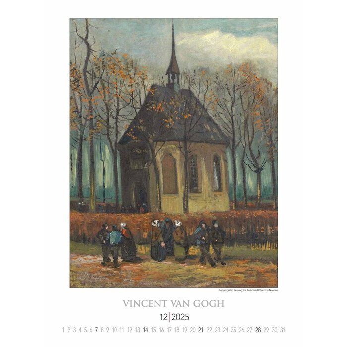 Maxi Calendrier Mural 42x56cm 2025 Vincent Van Gogh