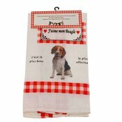 Torchon Cuisine Nid d'Abeille Beagle