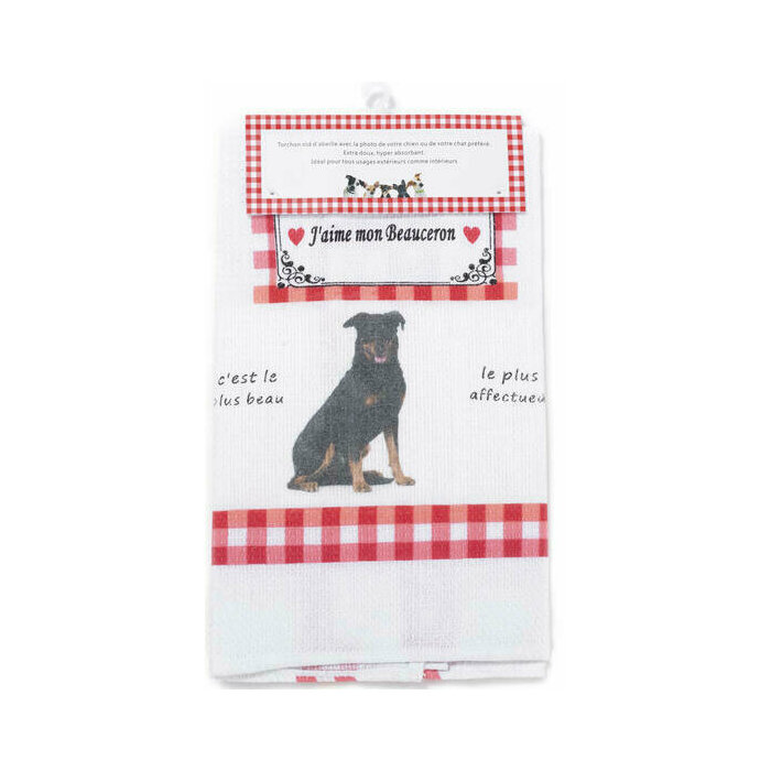 Torchon Nid d'Abeille Berger de Beauce Beauceron