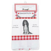 Torchon Nid d'Abeille Cavalier King Charles