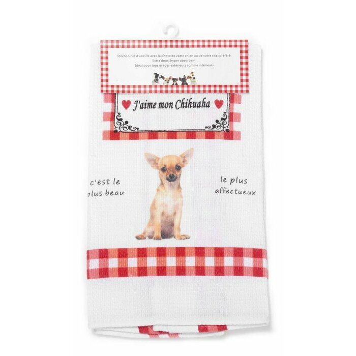 Torchon Nid d'Abeille Chihuahua