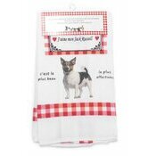 Torchon Nid d'Abeille Jack Russell Terrier
