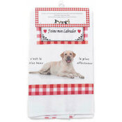 Torchon Nid d'Abeille Labrador Retriever Sable
