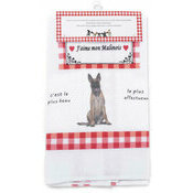Torchon Nid d'Abeille Berger Belge Malinois